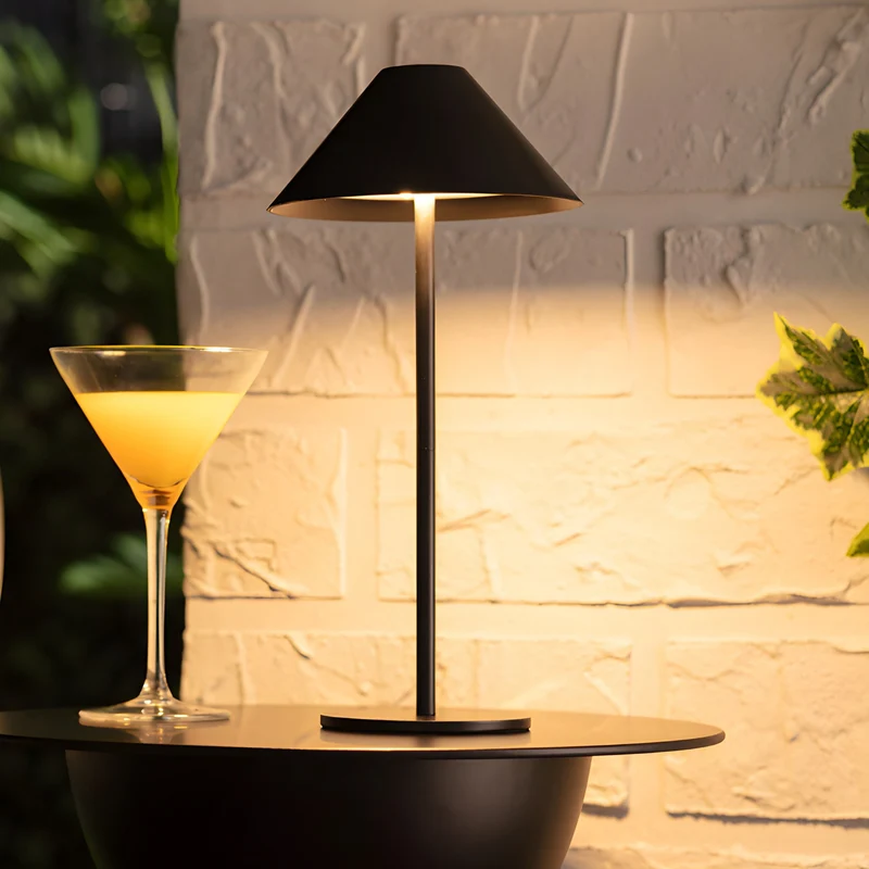 Skanto | Minimalistische dimmbare Touch-Tischlampe - Wasserdicht und wiederaufladbare Lichtfarbe