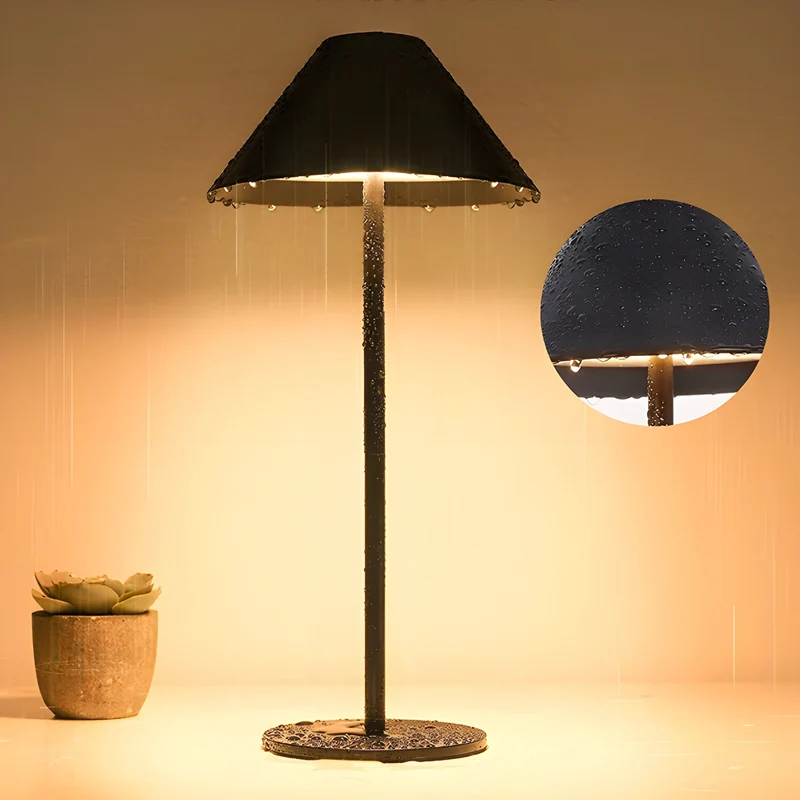 Skanto | Minimalistische dimmbare Touch-Tischlampe - Wasserdicht und wiederaufladbare Lichtfarbe