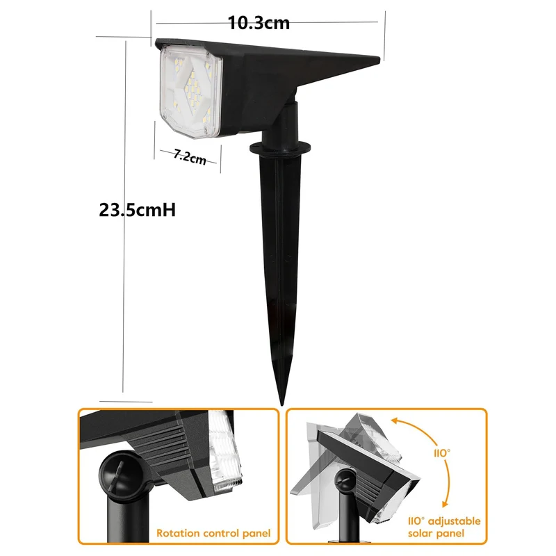 Solarbetriebene LED Erdspießleuchte