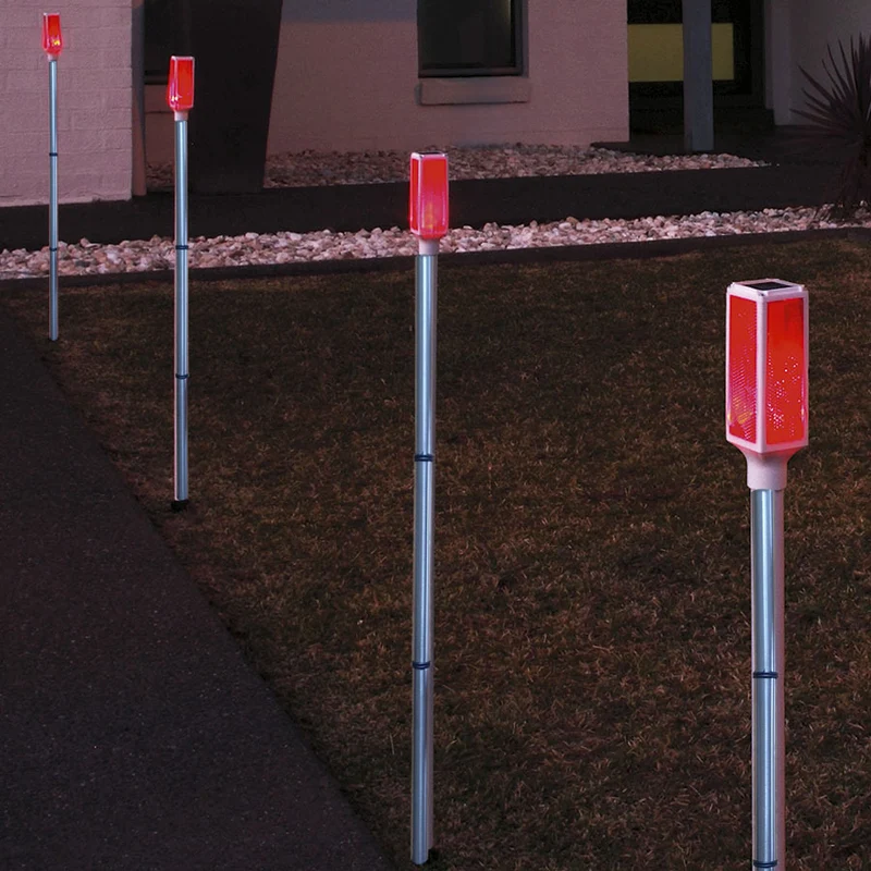 Solarbetriebene Landschaftsbeleuchtung Pfähle