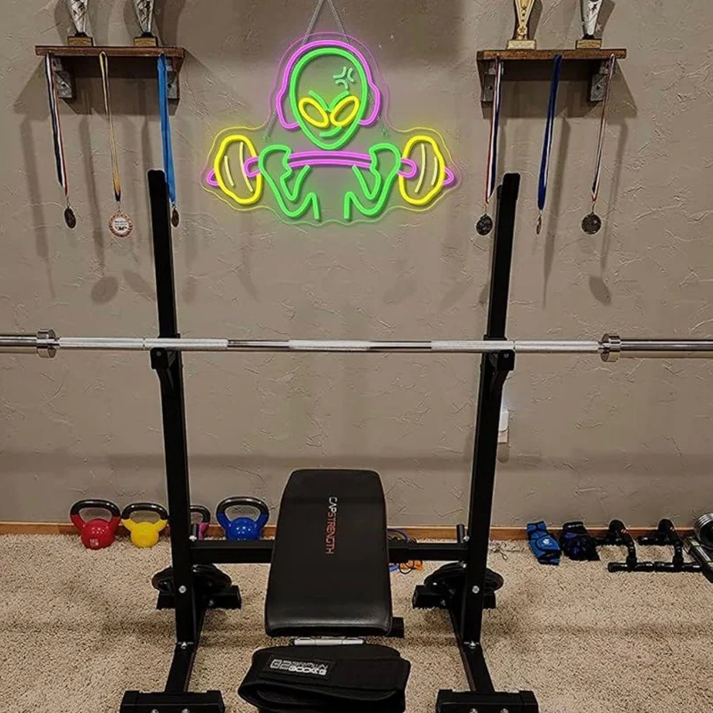 LED Neon Schild Alien Fitness