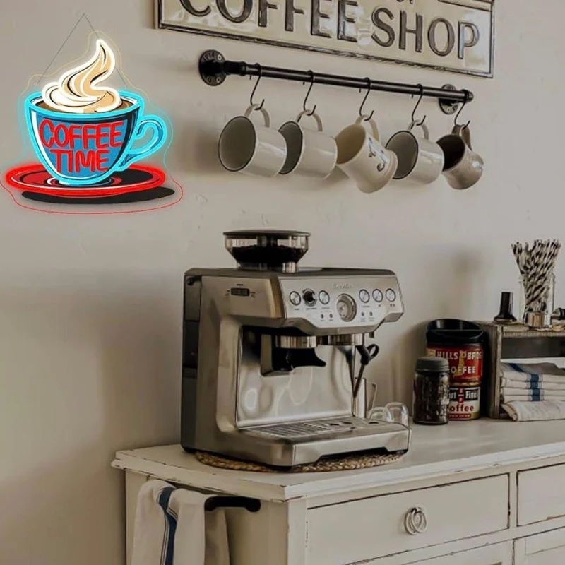 LED Neon Schild Kaffee Zeit (Coffee Time)