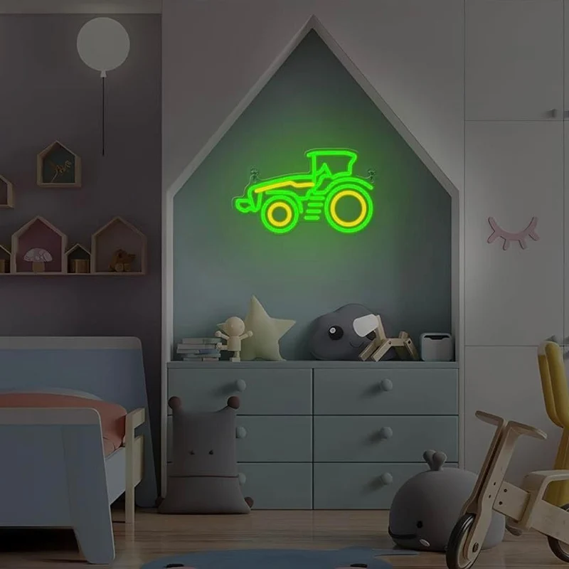 LED Neon Schild Traktor