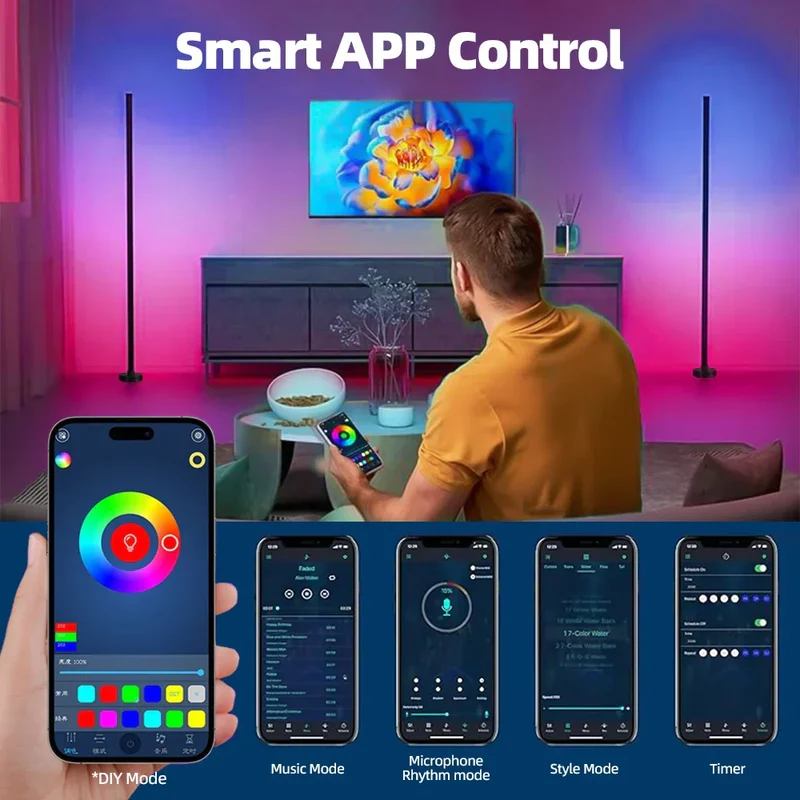 Skanto | Smarte RGB LED Stehlampe