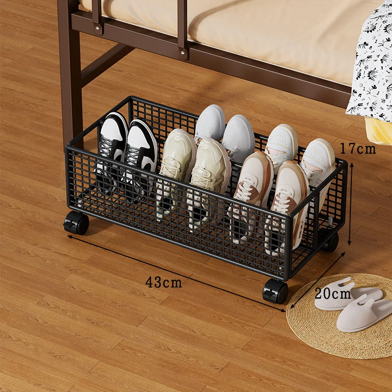 Unterbett Metallgitter Schuhschubladenorganisator mit Mehrfachfächern Trenner