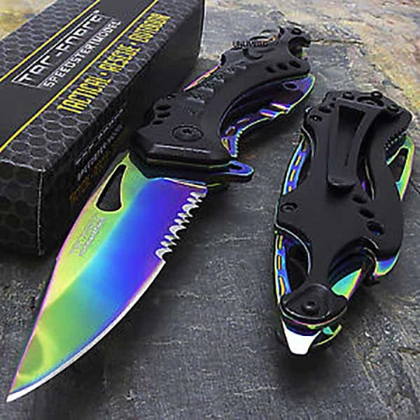 Rainbow Tactical Knife