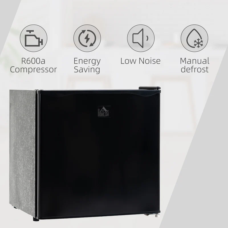 1.1 Cu Ft Countertop Mini Freezer, Compact Upright with Removable Shelves, Black
