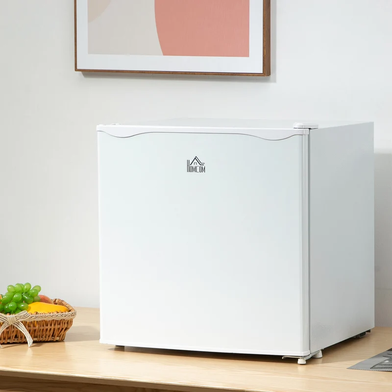 1.1 Cu Ft Countertop Mini Freezer, Compact Upright with Removable Shelves, White