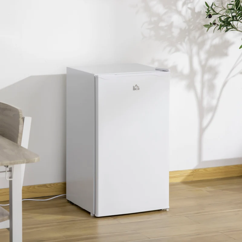3.2 Cu.Ft Compact Mini Fridge with Freezer, Adjustable Shelf & Temperature Control, White