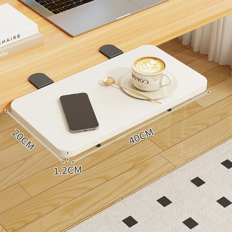 Clip-On Bambus Klappbecher und Snack-Seiten Tisch mit verstellbarem Drehklemme