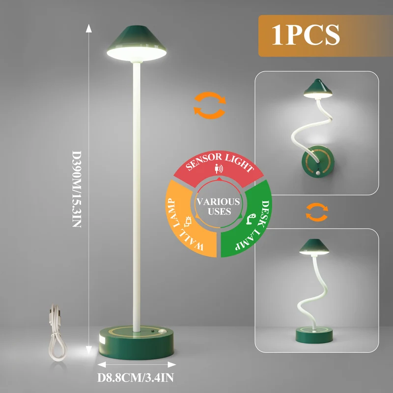 Vielseitige Sensor-LED-Schreibtisch- und Wandleuchte