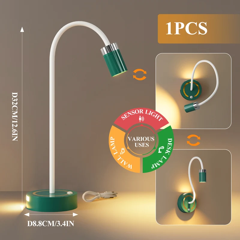 Vielseitige Sensor Tisch- und Wandlampe