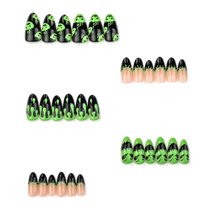 Halloween-Themen Press-On Nagelkunst Set 1790738486