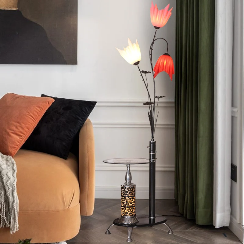 Künstlerische Floral Stehlampe