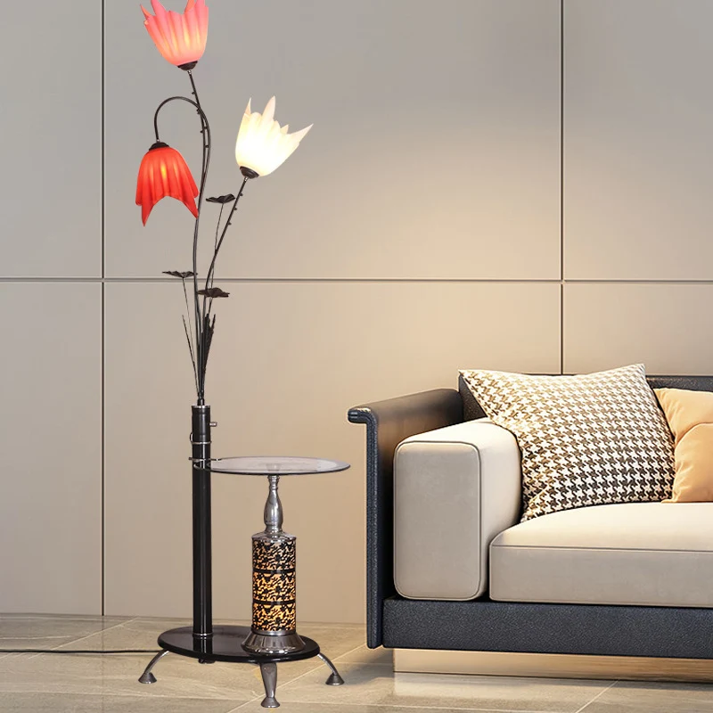 Künstlerische Floral Stehlampe
