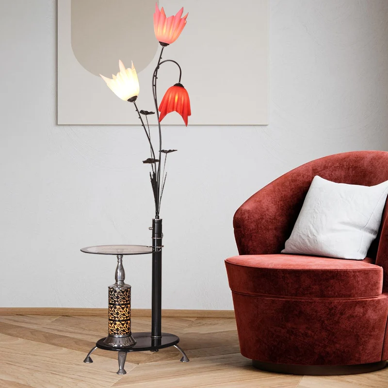 Künstlerische Floral Stehlampe