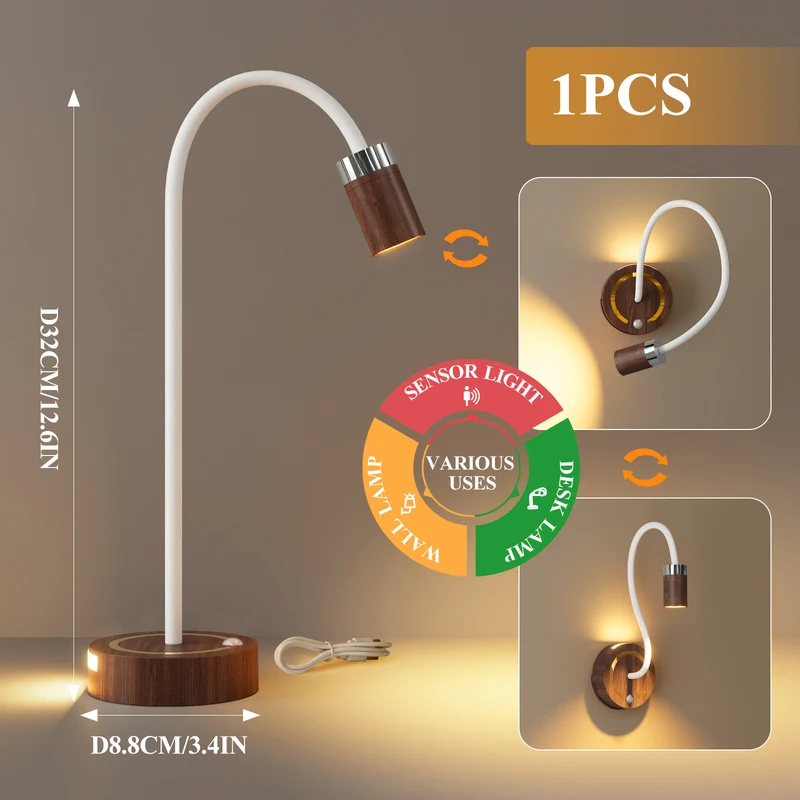 Vielseitige Sensor Tisch- und Wandlampe