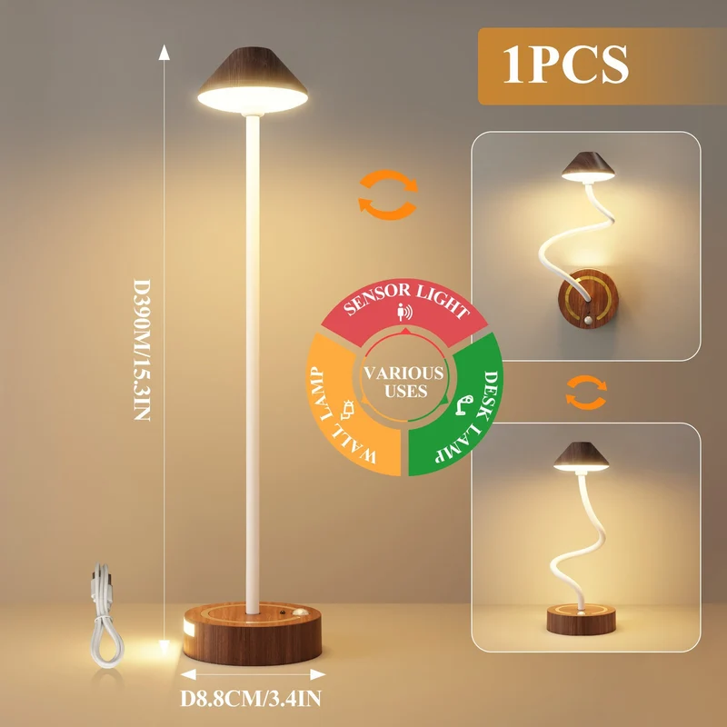 Vielseitige Sensor Tisch- und Wandlampe