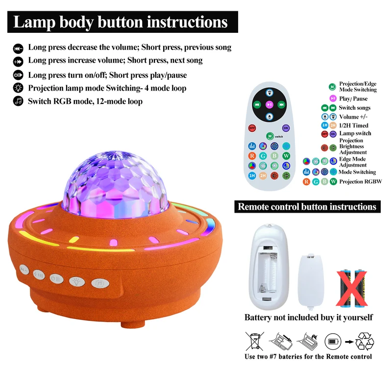 LED Sternprojektor Nachtlicht