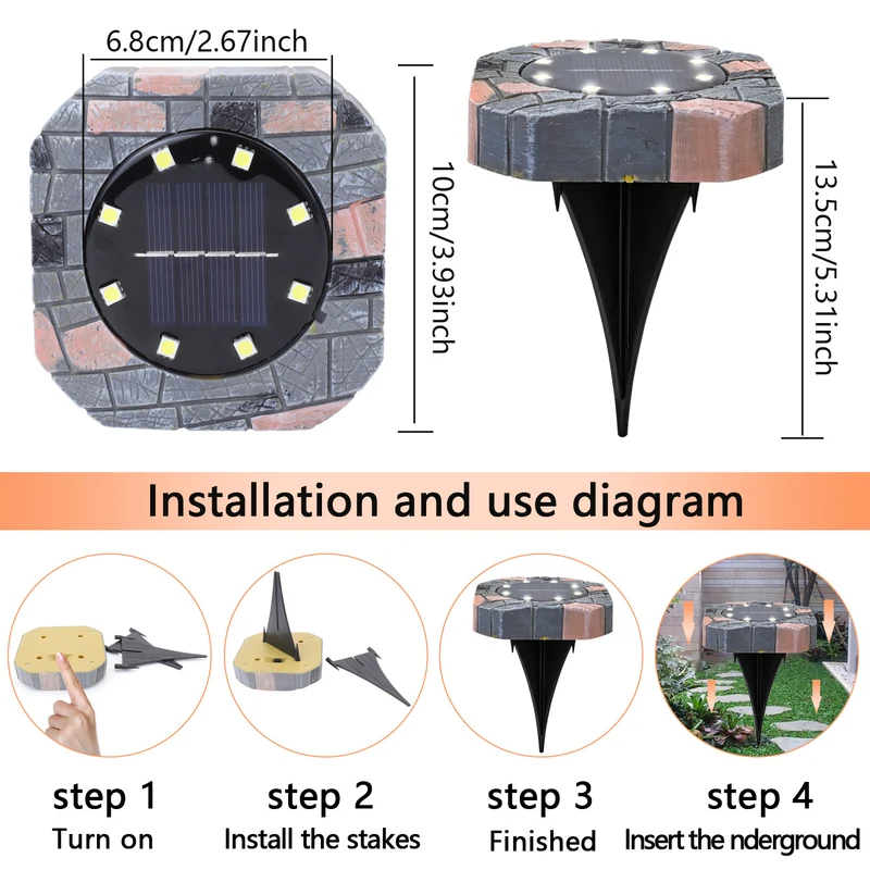 Solar Dekorative Flammenlaterne