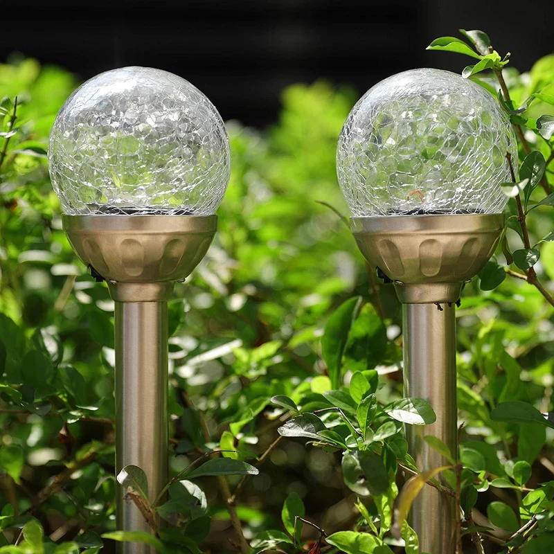 Solar Crackle Glass Gartenlicht