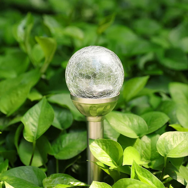 Solar Crackle Glass Gartenlicht