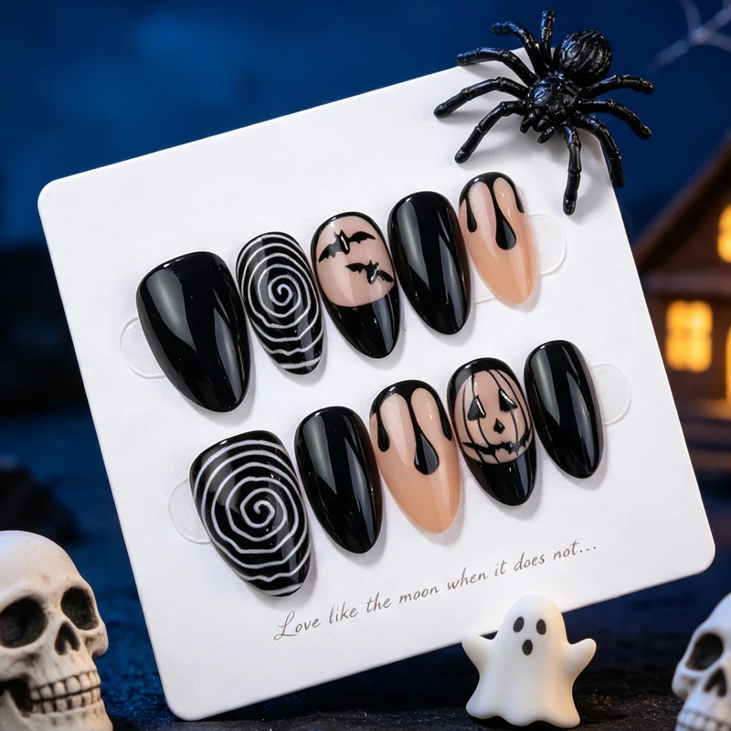 Themen Dekorative Press-On Nagelset