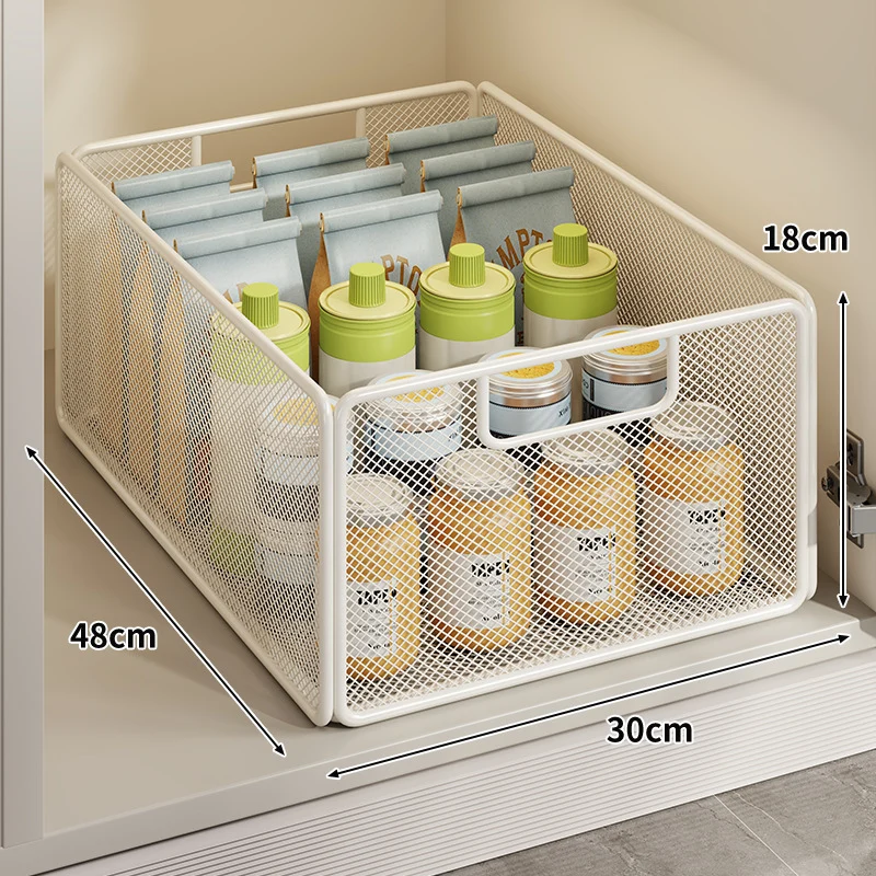 Unter-Schrank-Netz-Rollaufbewahrungskorb
