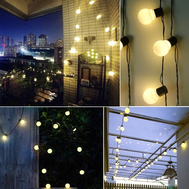 Skanto | LED Solar Lichterkette für Außenbereiche – Umweltfreundliche Garten- & Terrassenbeleuchtung