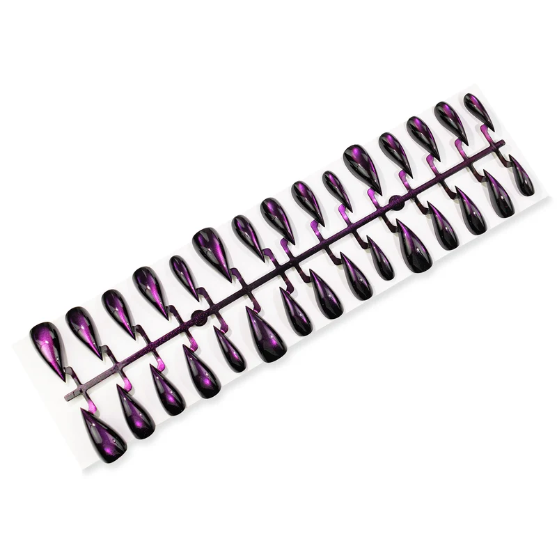 Premium Cat-Eye Press-On Nagelset