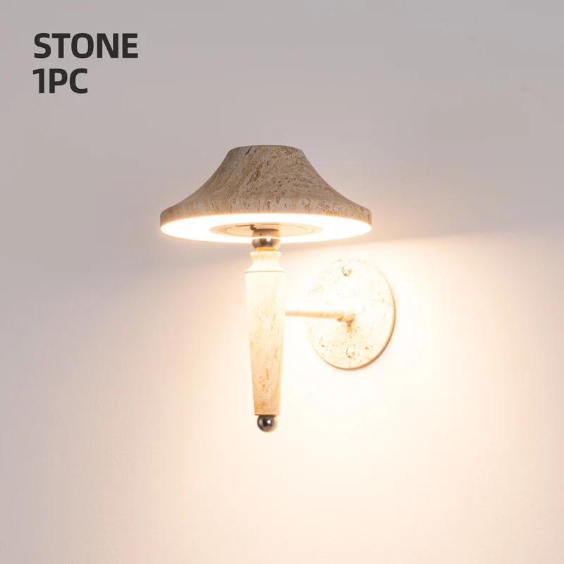 Elegante Holz Wandlampe