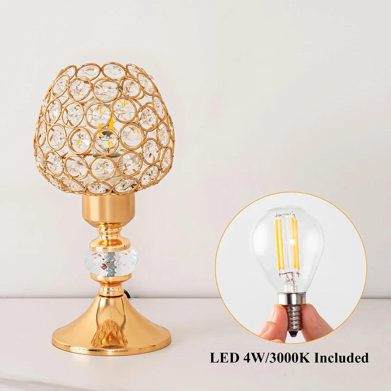 Elegante Kristall Tischlampe