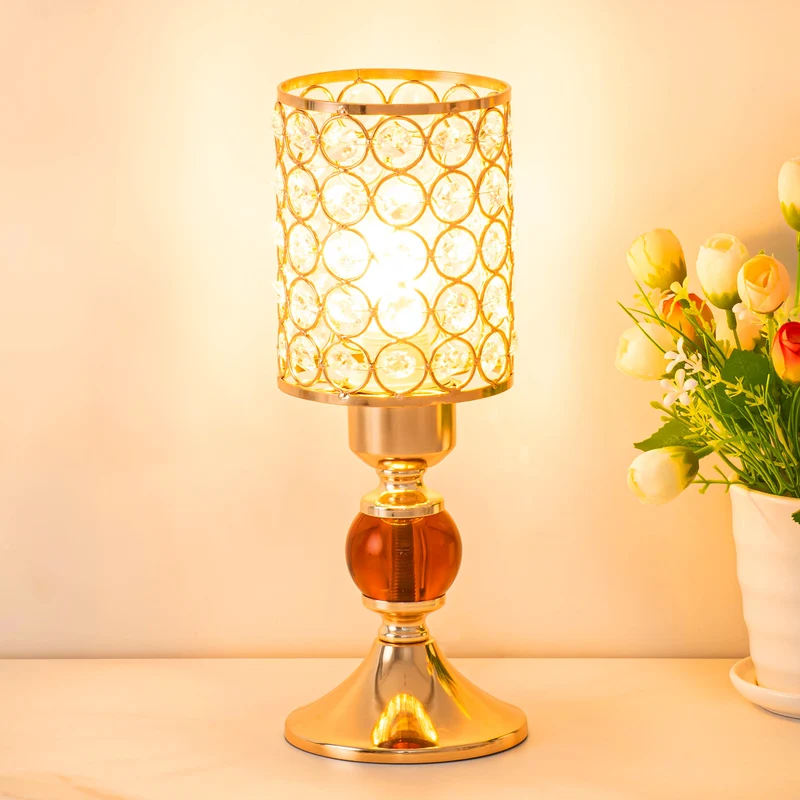 Elegante Kristall Tischlampe