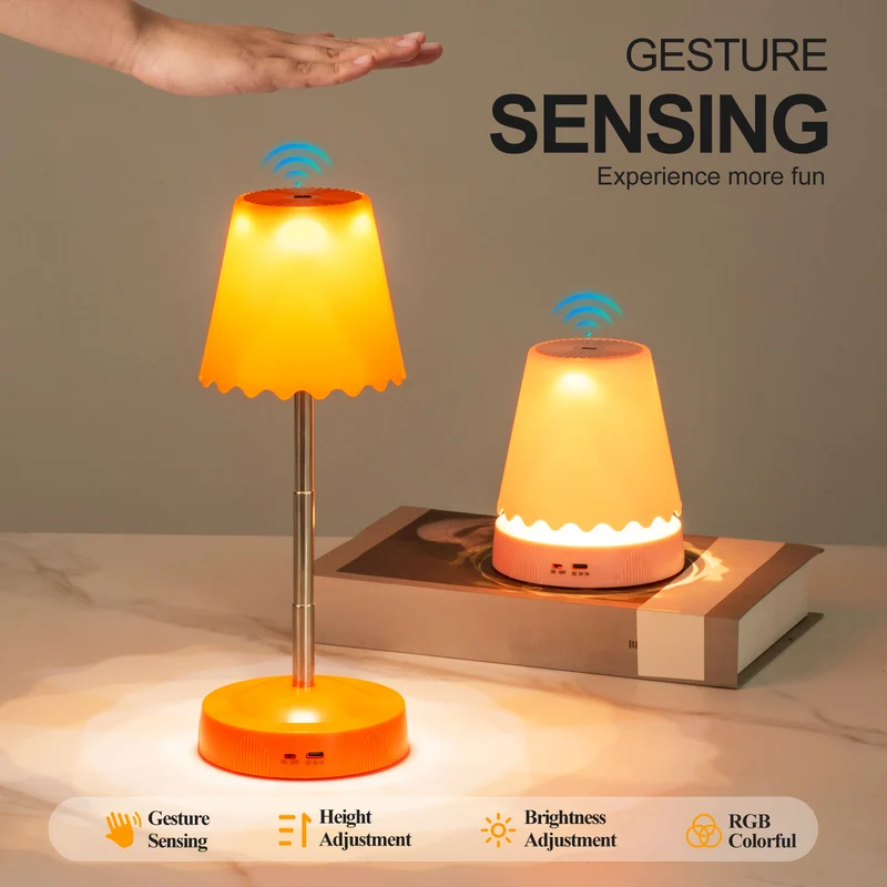 Moderne einstellbare RGB-Tischlampe