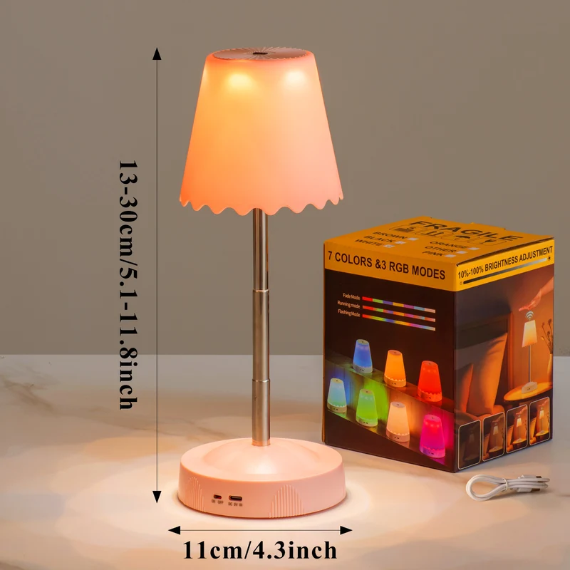 Moderne einstellbare RGB-Tischlampe