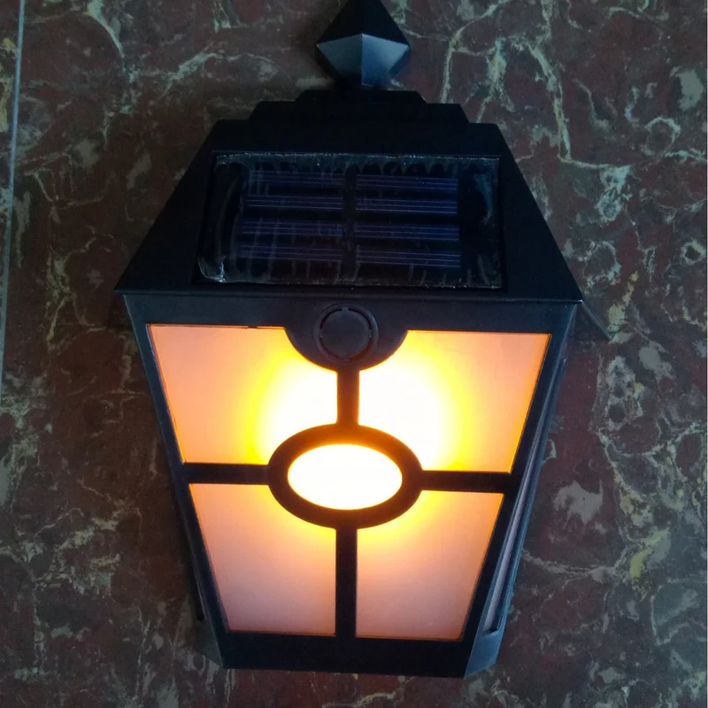 Dekorative Solar-LED-Wandlaterne