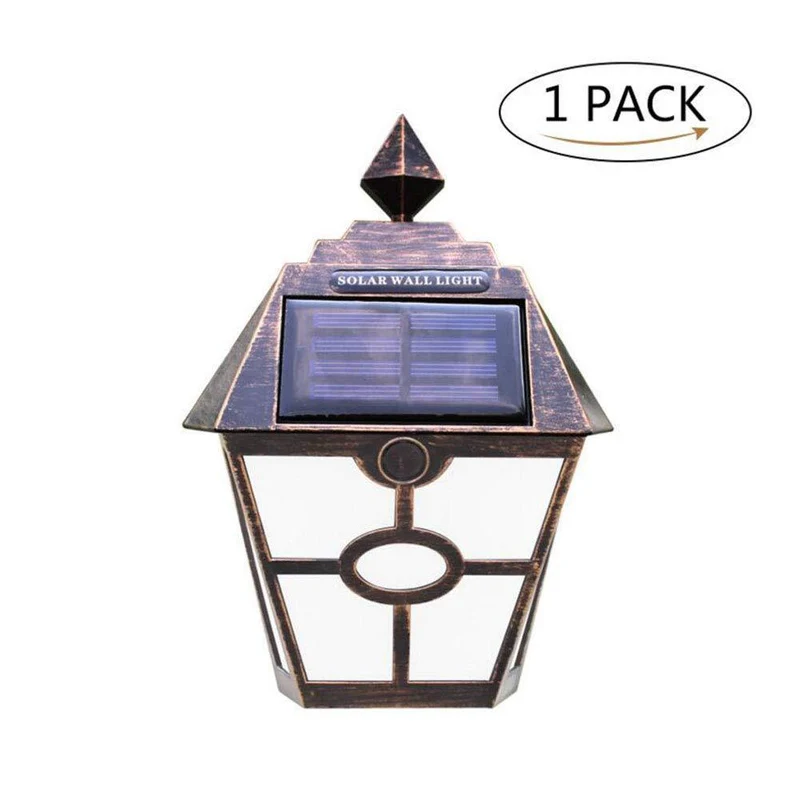 Dekorative Solar-LED-Wandlaterne
