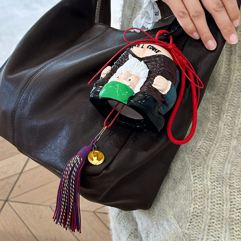 Silikon-Taschenanhänger mit Blumenmuster