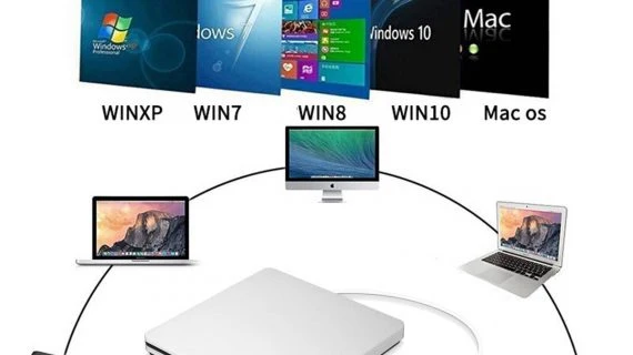 Skanto | Skanto Externer DVD-Brenner Tragbar für MacBook Air