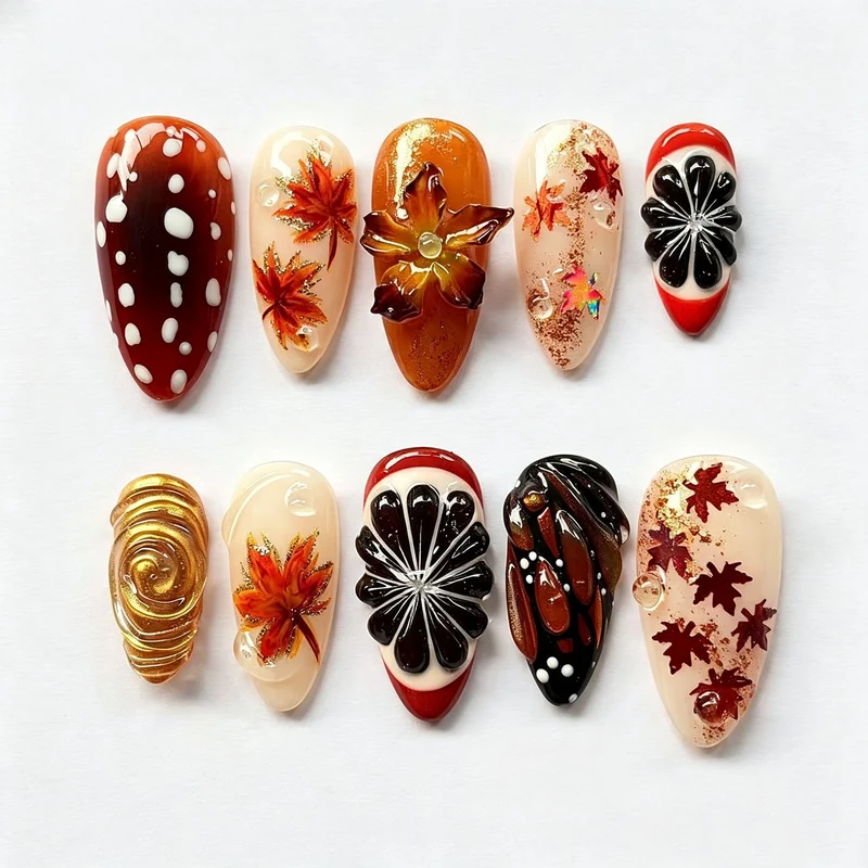 Manuelles dekoratives Nagelkunstset