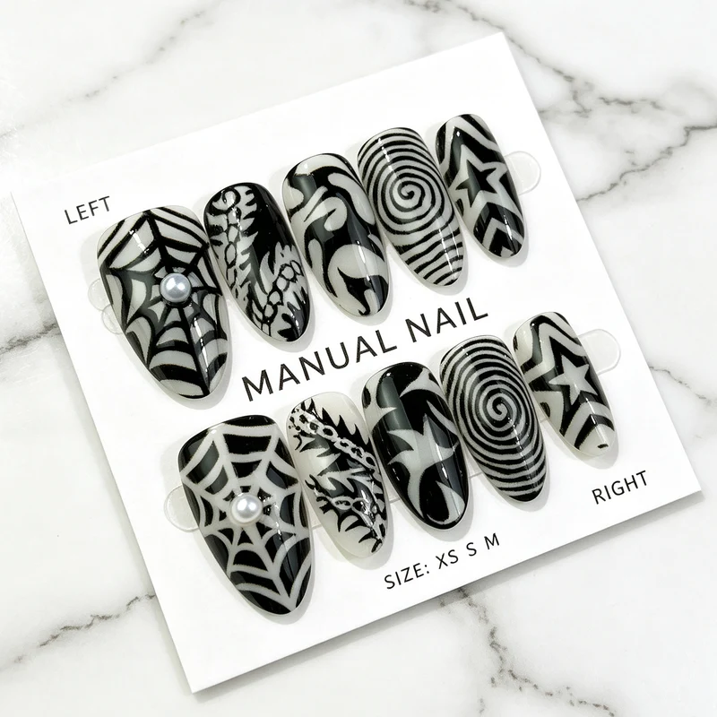 Manuelle Kunst Press-On Nagel Set
