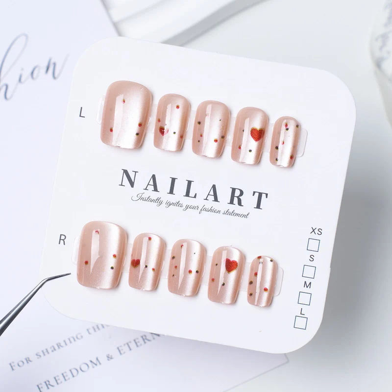Dekorative Press-On Nagelset