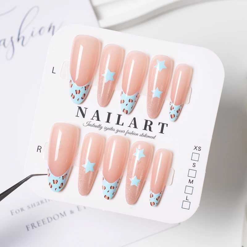 Dekorative Press-On Nagelset