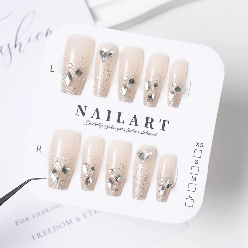 Dekorative Press-On Nagelset