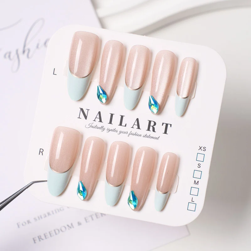Dekorative Press-On Nagelset