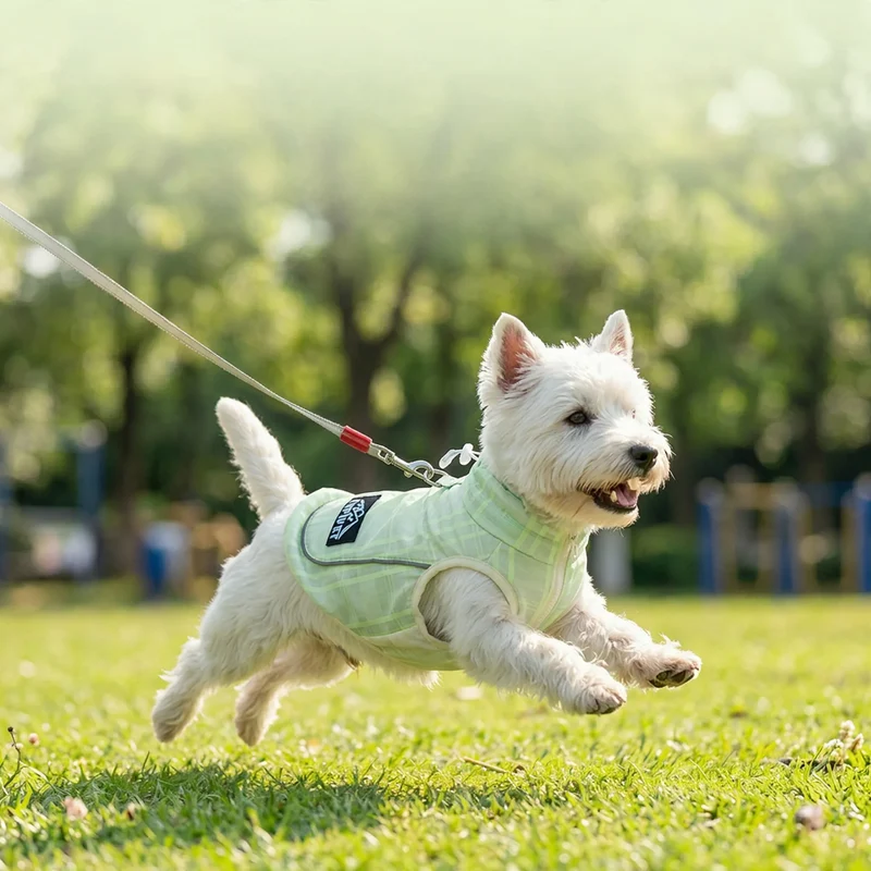 Hundeträgershirt mit Reflektoren für Sommer