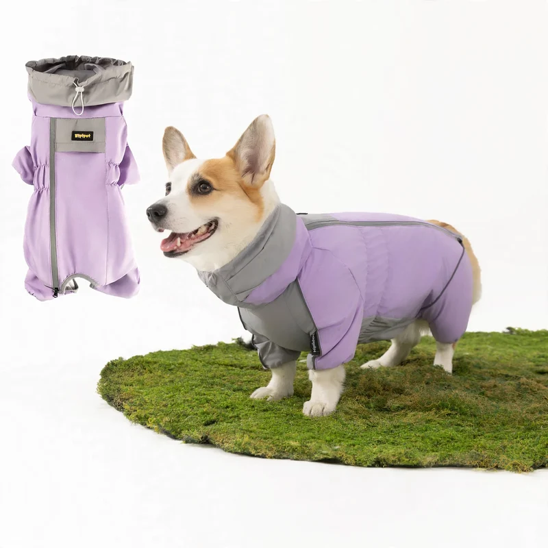 Wattierte Winterjacke für Hunde