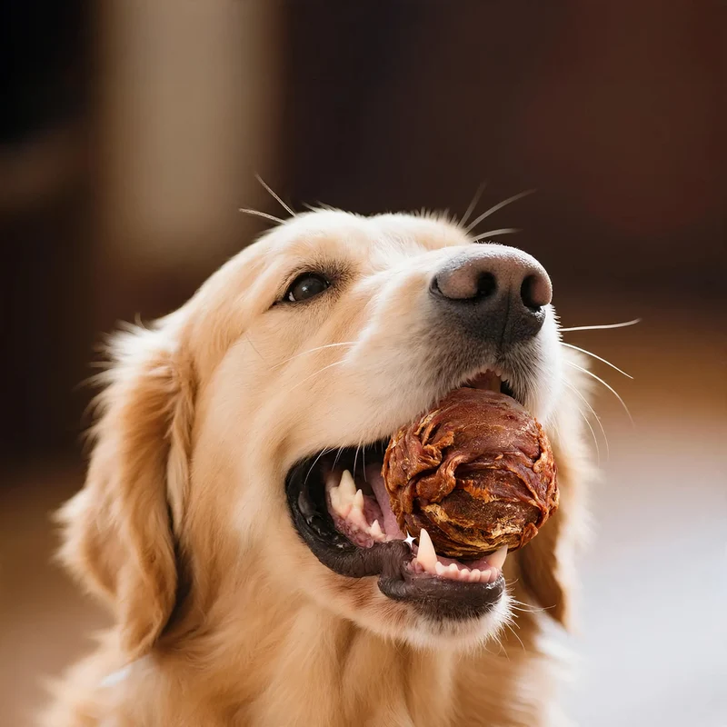 Hundesnack mit Eigelbkern, Trainingsbelohnung