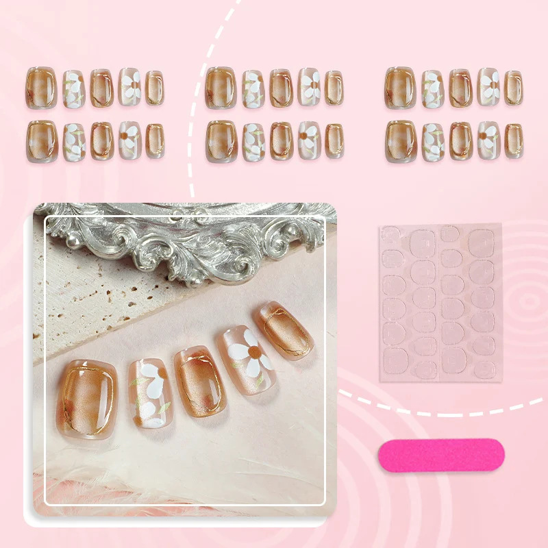 Floral Artistry Press-On Nagelset