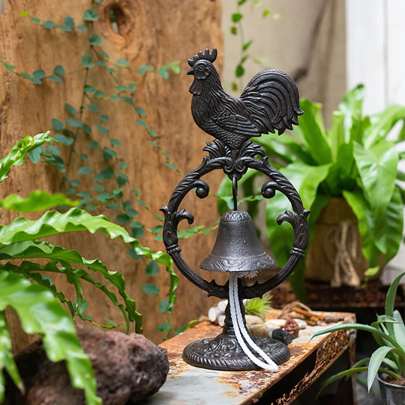Gusseisen-Tischglocke, Hahn-Design